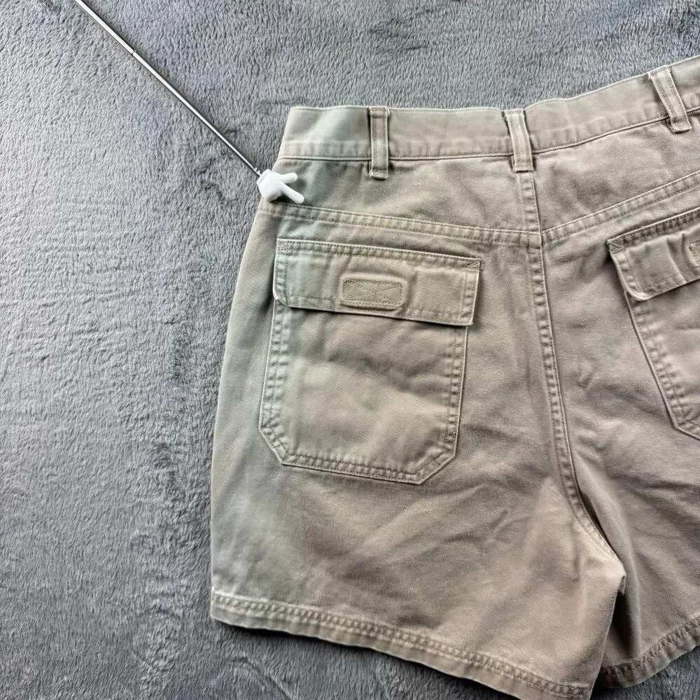 Vintage J.Crew Cargo Shorts Men's 32 Fits 30 Khaki Utility Made in Taiwan